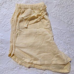 Yellow Gauze Shorty